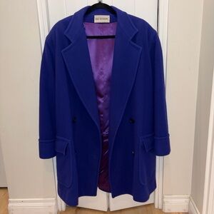 Vintage✨ Holt Renfrew 100% Wool Pea Coat